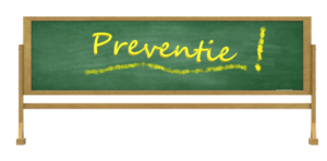 Schoolborm met de tekst Preventie